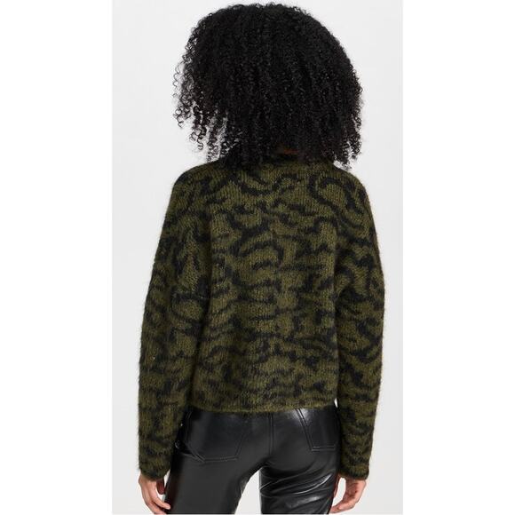 Frame Abstract Jacquard Crew Neck Sweater - Picture 10 of 12